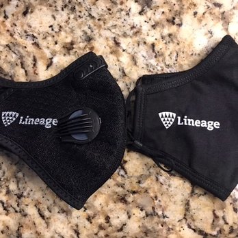 KNBC Graphics - Left mask is on the mesh material, the right mask is the sample mask on the fabric material. - Graphic Design Near Me