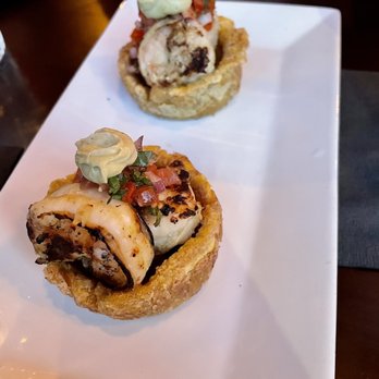 Charm Bar & Restaurant - Shrimp and Plantain Cups - Caribbean Near Me - Brooklyn, New York Charm Bar & Restaurant - Shrimp and Plantain Cups - Caribbean Near Me - Brooklyn, New York