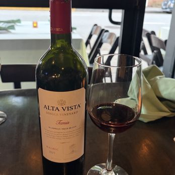 Malbec Argentinean Cuisine - Wine Alta vista temis Malbec - Argentine Near Me - Pasadena, California