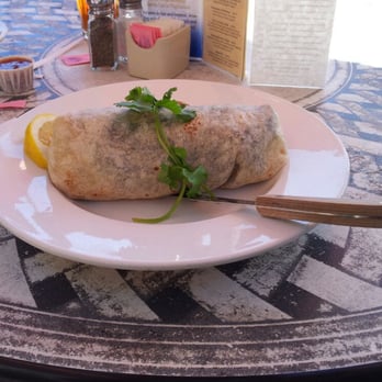 Bayside Cafe - Salmon burrito no cheese - Mexican Near Me - Morro Bay, California Bayside Cafe - Salmon burrito no cheese - Mexican Near Me - Morro Bay, California