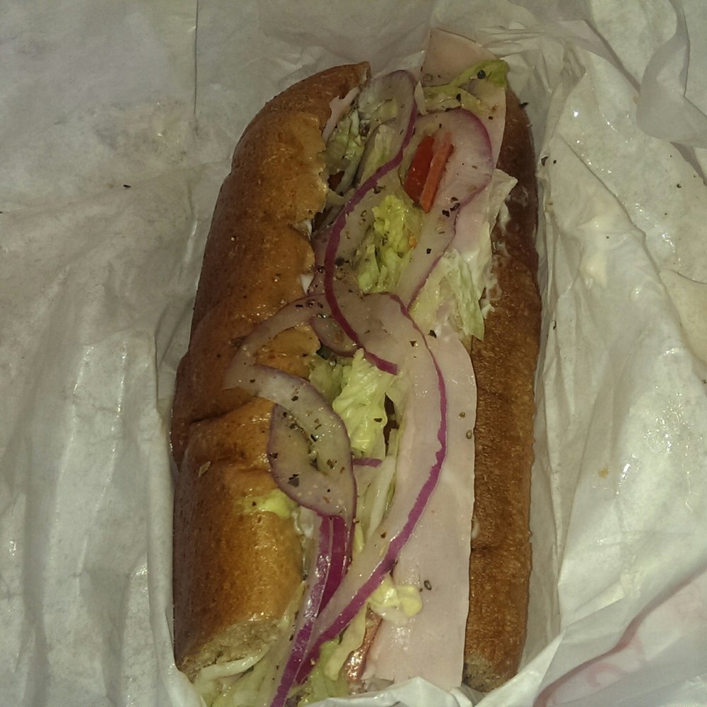 The Twisted Pickle - Twisted Pickle's Nico's Italian sub...yummy! - Salad Near Me - Wabasso, Florida