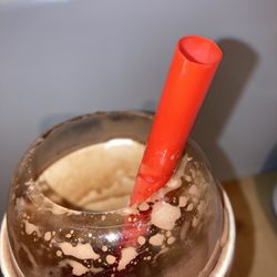 Freddy's Frozen Custard & Steakburgers - nice, wide straw; perfect for drinking a thick shake