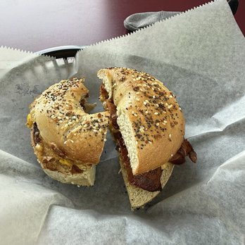 Cupertino's Bagels Deli - Bacon egg and cheese on an everything. - Breakfast & Brunch Near Me - Richmond, Virginia