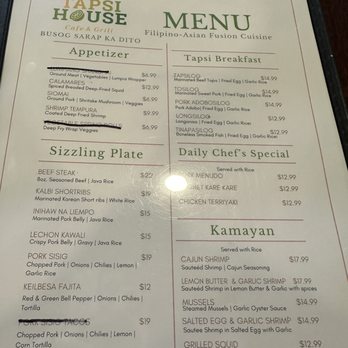 Tapsi House Cafe & Grill - Today's menu - Filipino Near Me - Lake Elsinore, California Tapsi House Cafe & Grill - Today's menu - Filipino Near Me - Lake Elsinore, California
