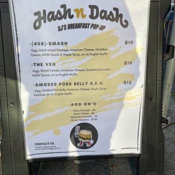 Hash N Dash - Menu - Breakfast & Brunch Near Me - San Jose, California Hash N Dash - Menu - Breakfast & Brunch Near Me - San Jose, California