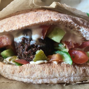 Oren's Hummus - Falafel Pita Sandwich on wheat - Mediterranean Near Me - Cupertino, California