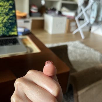 Glen Park Nails - Too much glue and not properly attached to nail - Nail Salons Near Me - San Francisco, California
