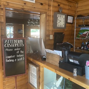 Vega Lodge - Service counter to order lunch, check into cabin, rent water equipment or buy snacks,etc. - Vacation Rentals Near Me - Collbran, Colorado