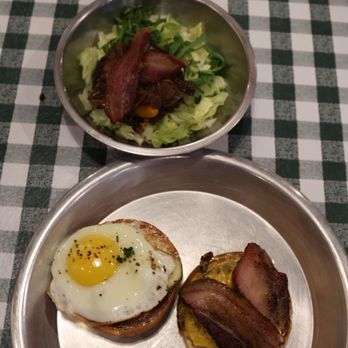 Rodeo Goat - Arlington - Burger of the week and a bun less burger. - Burgers Near Me - Arlington, Texas