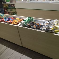 At the counter