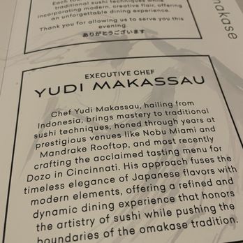Haru Omakase - Menu - Japanese Near Me - Columbus, Ohio