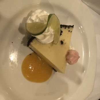 Bascom's Chop House - Homemade Keylime pie with mango sauce - Steakhouses Near Me - Clearwater, Florida