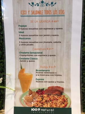 Menu photo 2 100% Natural Oaxaca, OAX