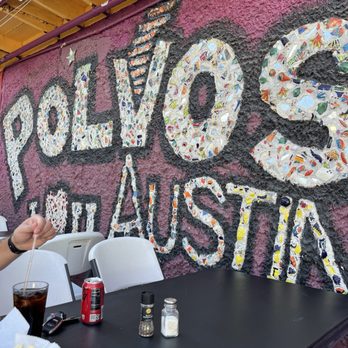 Polvos South - Mosaic on patio - Mexican Near Me - Austin, Texas
