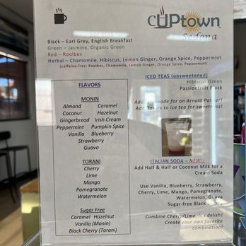 Cuptown - Menu - Coffee & Tea Near Me - Sedona, Arizona Cuptown - Menu - Coffee & Tea Near Me - Sedona, Arizona