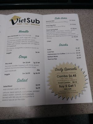 Menu photo 7 Viet Sub Roanoke, VA Menu photo 7 Viet Sub Roanoke, VA