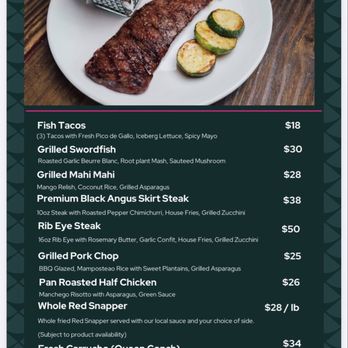 Sábalos - Menu - Burgers Near Me - Fajardo, Puerto Rico
