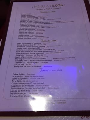 Menu photo 1 L'Oie qui Fume Paris, 75 Menu photo 1 L'Oie qui Fume Paris, 75