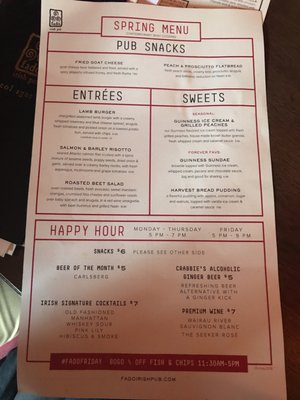 Menu photo 7 Fado Irish Pub Chicago, IL