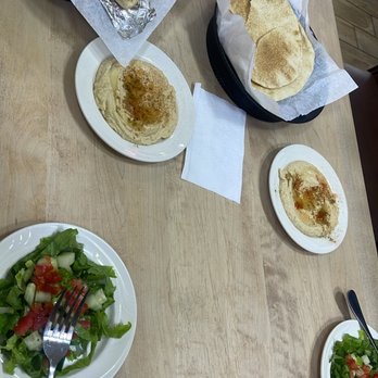 Mediterranean Island - 3 Pita Bread Falafel Wrap Hummus - Mediterranean Near Me - Victorville, California