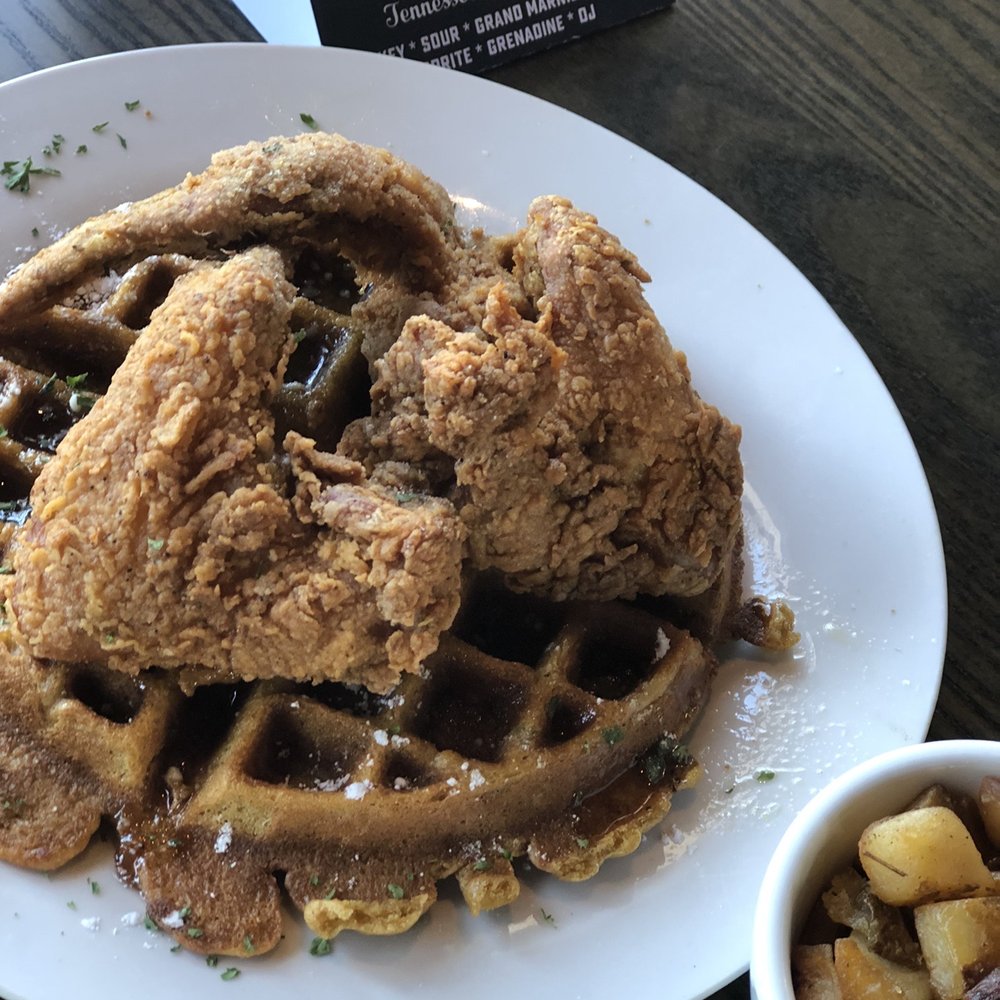 Nouveau Bar & Grill - Jonesboro - Fried chicken and sweet potato waffle - Bars Near Me - Jonesboro, Georgia Nouveau Bar & Grill - Jonesboro - Fried chicken and sweet potato waffle - Bars Near Me - Jonesboro, Georgia