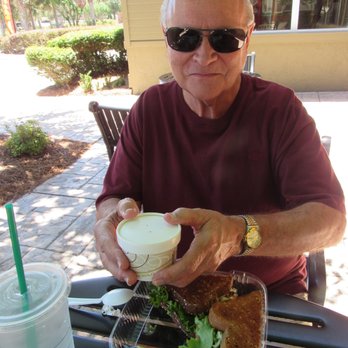 Sid's. Coffee Shop & Deli - Tom enjoying lunch - Coffee & Tea Near Me - Ocala, Florida