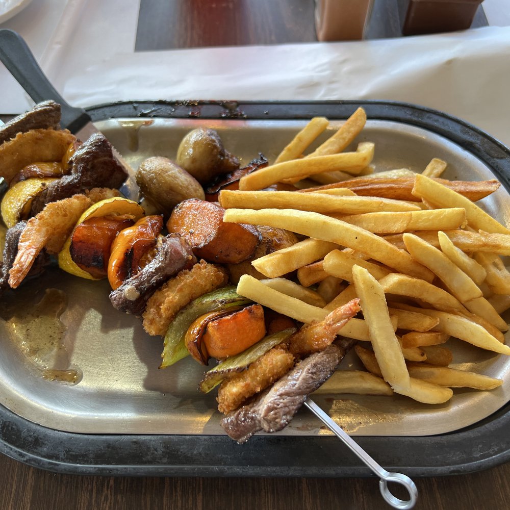 Blue Coffee Pot Restaurant - Steak and shrimp skewers - Diners Near Me - Kayenta, Arizona Blue Coffee Pot Restaurant - Steak and shrimp skewers - Diners Near Me - Kayenta, Arizona