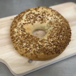 DK's Donuts - Garlic bagel