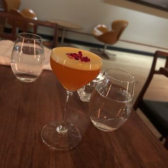 Aquavit - Golden hour cocktail - Scandinavian Near Me - New York, New York