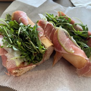 DeLishka Sandwiches & Bites - Prosciutto - arugula - pear - fresh mozzarella - balsamic - Sandwiches Near Me - Glenview, Illinois DeLishka Sandwiches & Bites - Prosciutto - arugula - pear - fresh mozzarella - balsamic - Sandwiches Near Me - Glenview, Illinois