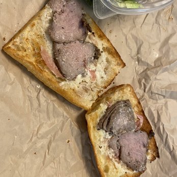 Panera Bread - What the...not even the cheese guys? Come on! The horseradish sauce is good, but the sandwich needs the cheese and pickled onions! - Sandwiches Near Me - Marysville, Ohio