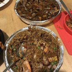 Dragon House - Okay beef chow fun and the rice is supposed to be young chow fried rice