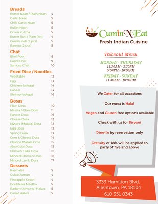 Menu photo 7 Cumin N Eat Allentown, PA Menu photo 7 Cumin N Eat Allentown, PA