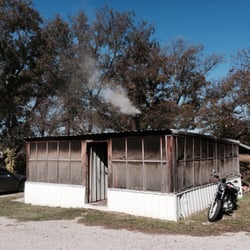 Bad Brad's Bar-B-Q - The Smokehouse out back.