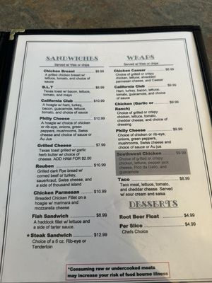 Menu photo 6 Corner Grille Marinette, WI