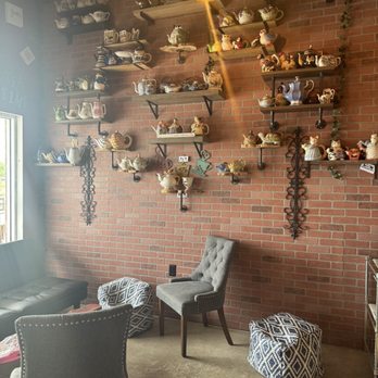Sweeter Things Bakery Cafe Coffee And Tea Shop - Teapot wall - Coffee & Tea Near Me - Swansboro, North Carolina Sweeter Things Bakery Cafe Coffee And Tea Shop - Teapot wall - Coffee & Tea Near Me - Swansboro, North Carolina