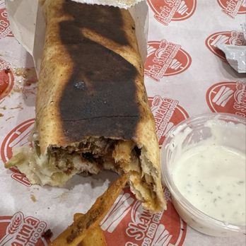 Ara's Shawarma - Crispy Chicken Shawarma Wrap - this went viral for a great reason: 9/10! - Mediterranean Near Me - Encino, California Ara's Shawarma - Crispy Chicken Shawarma Wrap - this went viral for a great reason: 9/10! - Mediterranean Near Me - Encino, California