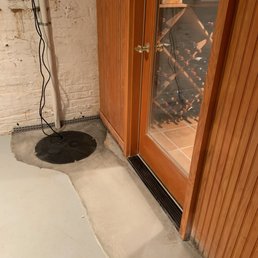 Newly installed sump and sump pump by Triad