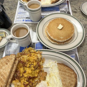 Village Kitchen - eggs over easy, hash browns with bacon & cheese, pancakes. - Breakfast & Brunch Near Me - Marmora, New Jersey Village Kitchen - eggs over easy, hash browns with bacon & cheese, pancakes. - Breakfast & Brunch Near Me - Marmora, New Jersey
