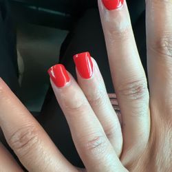 Nails are not the same length. Some are shorter than others.