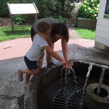Flowing Well Park - Checking out the cool water - Parks Near Me - Carmel, Indiana