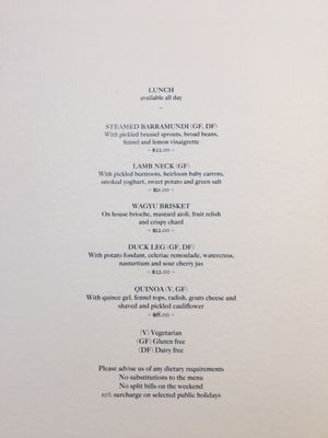 Menu photo 4 Middletown Prahran, VIC Menu photo 4 Middletown Prahran, VIC