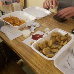 Jr's Country Store & Restaurant - Fried pickles & french fries. (Forgot to take a picture of the wings!)