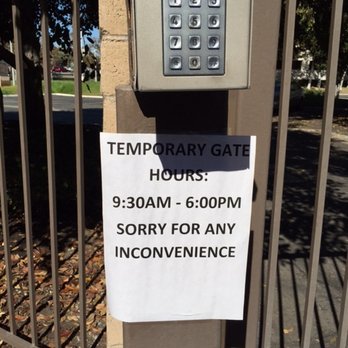 Public Storage - New and Unimproved gate access hours with no end date. This is the only notice clients received. Surprise! - Self Storage Near Me - Irvine, California