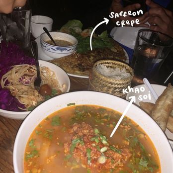 Bida Manda - khao soi, Saffron Crepe - Laotian Near Me - Raleigh, North Carolina