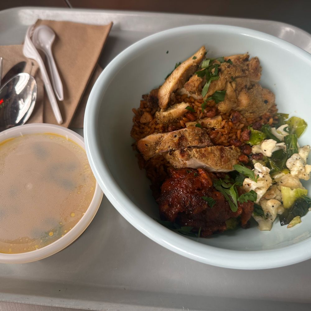 Golden Bowl with the sauce on the side. Golden Bowl with the sauce on the side.