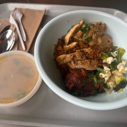 Golden Bowl with the sauce on the side. Golden Bowl with the sauce on the side.