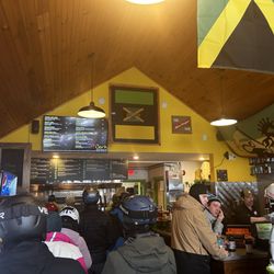 Jerk Jamaican Mountain Grill - A busy ski day - time for lunch!!