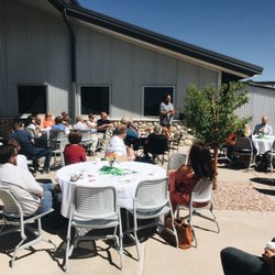 Woodmen Valley Chapel - Heights Campus - Pastor Rich sharing about Woodmen Heights at a summer time Woodmen Welcome