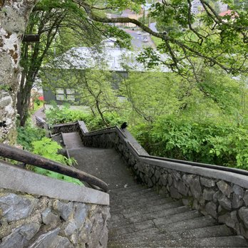 Baranof Castle - Looking down at stairs from top - Landmarks & Historical Buildings Near Me